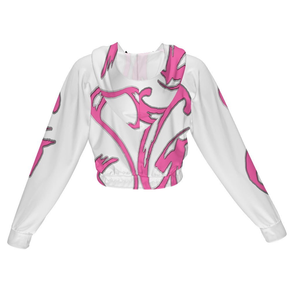 It's a vibe SG White Chrome Cropped coat